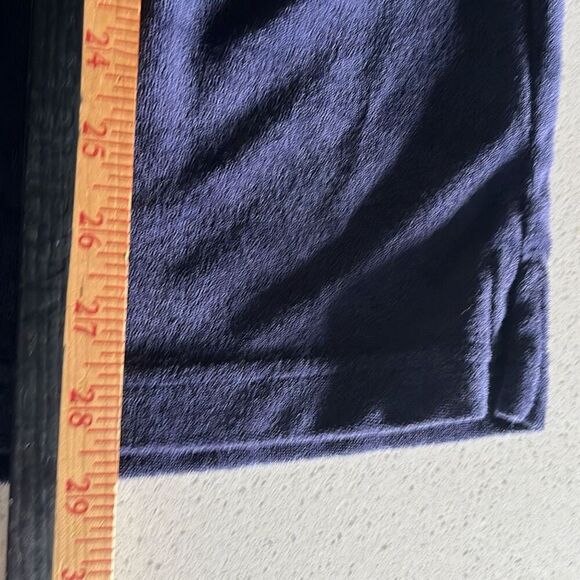 Fabletics Navy Terry Cloth Button Down Short Sleeve Shirt Mens M - Picture 6 of 7